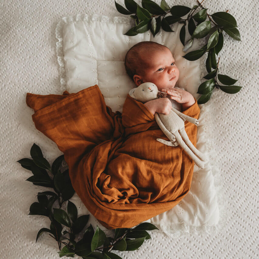 Snuggle Hunny Kids | Bronze | Organic Muslin Wrap