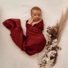 Load image into Gallery viewer, Snuggle Hunny Kids | Rust | Organic Muslin Wrap
